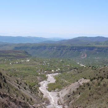 View from top of a mountain in Arslanbob